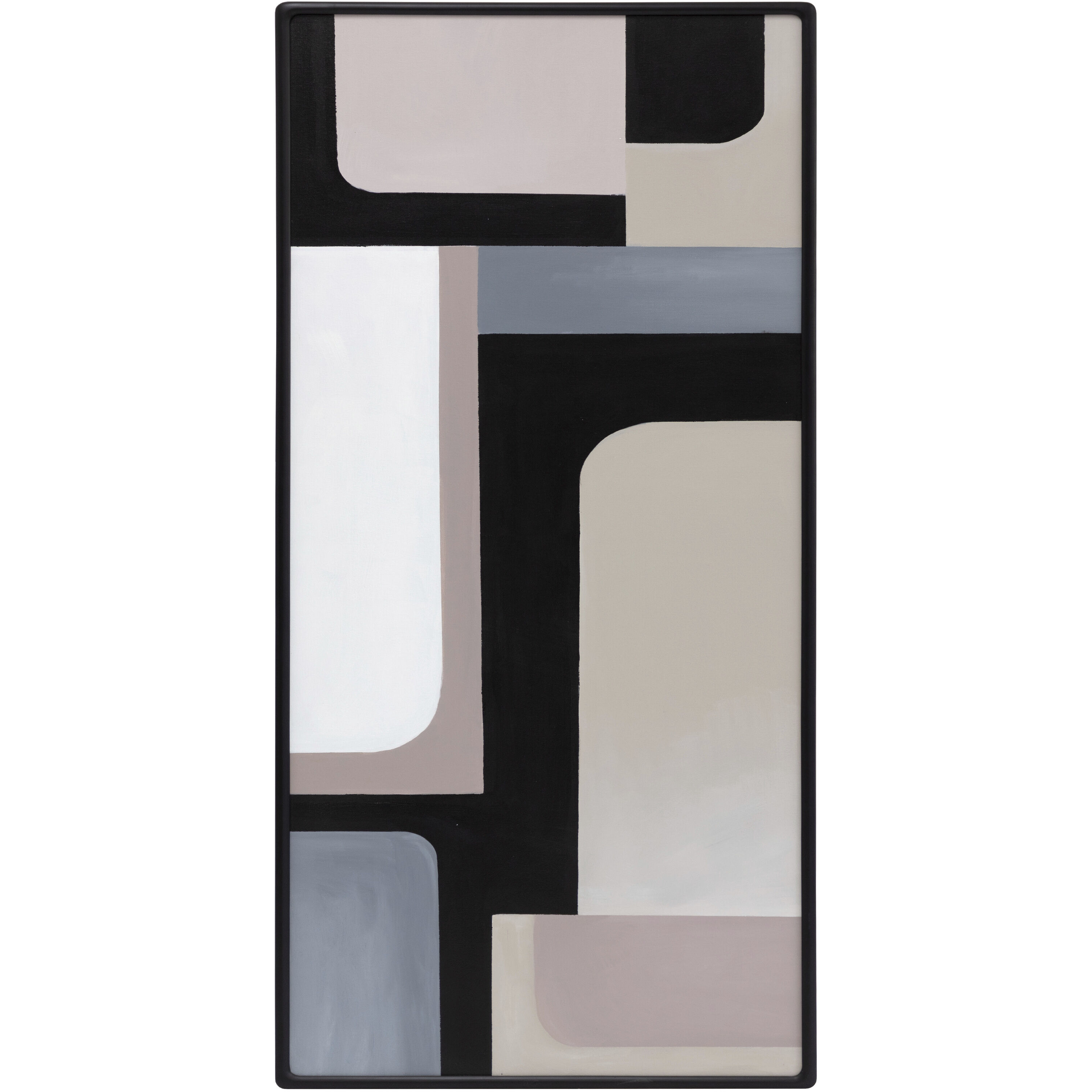 Radical Interpretation 66 X 28 inch Hand Painted Art, Set Of 3